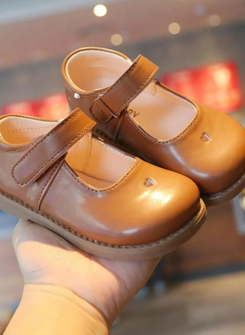 تايك تو حذاء ماري جين بناتي برونزي سادة